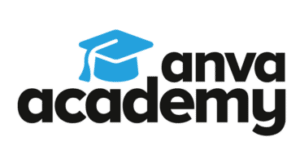ANVA Academy logo met afstudeer hoedje
